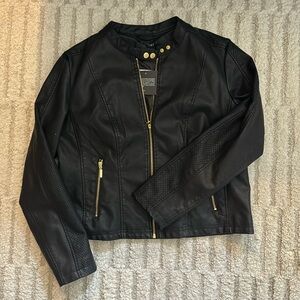 Baccini Faux Leather Jacket